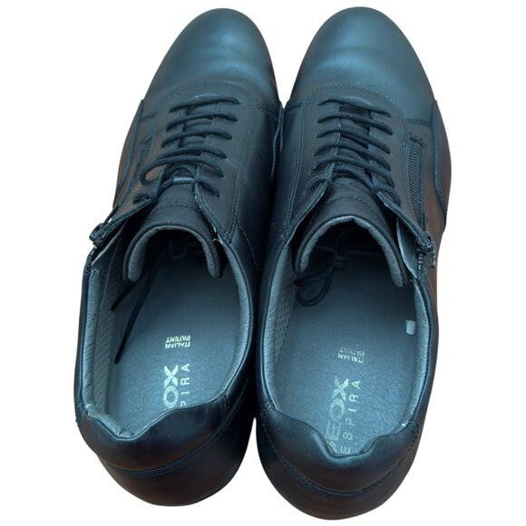 Geox Symbol Man Leather Shoes Size 47 US 13 - Picture 9 of 12